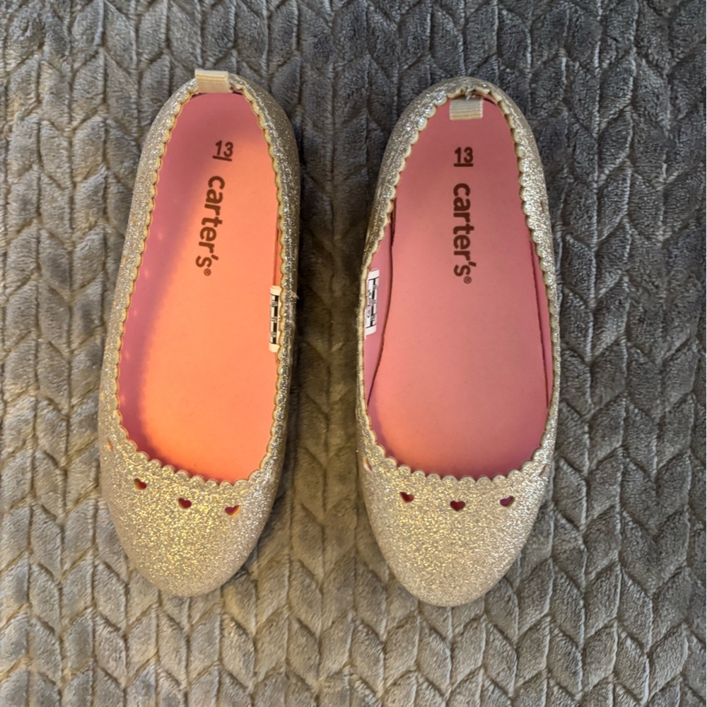 Carter’s Gold Glitter Ballet Flat